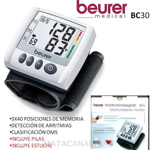 Beurer Bc-30 Tensiometro Muñeca