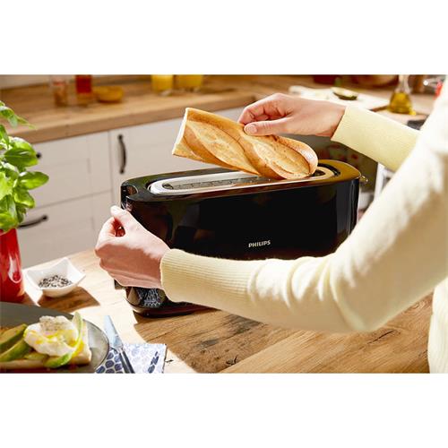 Philips HD2590/90 Tostador con 8 ajustes Negro