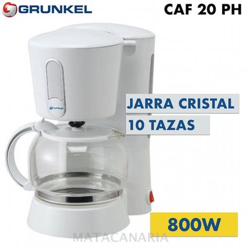 Grunkel Caf-20 Ph Cafetera Goteo 12 Tazas 1.25L