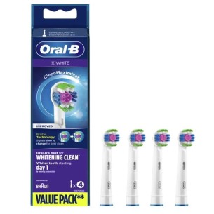 Braun Oral-B 4 Cabezales de Recambio 3D White (EB18PRB-4)