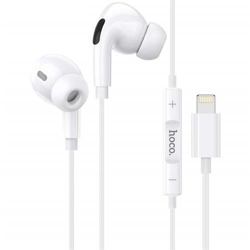 Hoco M77 Auricular Con Micrófono Y Conexion Lightning Blanco