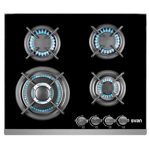 Svan Svec4Bf Cristal Gas 4F Encimera