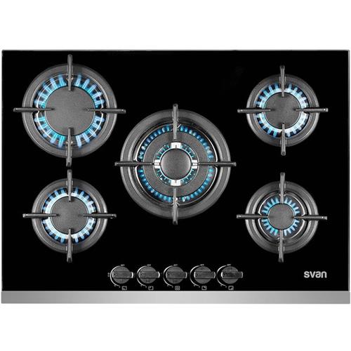 Svan Svec5Bf Cristal Gas 5F 70Cm Vitrocerámica