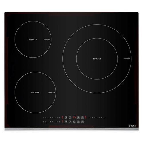 Svan Svi6393 Placa Inducción 7200W 59X52X6Cm Cristal