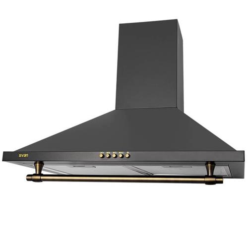 Svan Svcp6651N Campana Pirámide 60Cm Rústica Negra