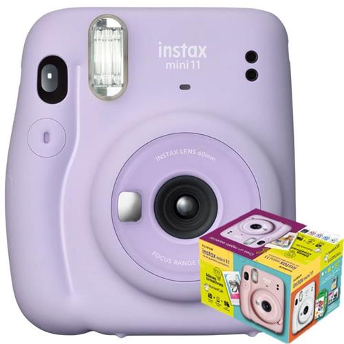 Fujifilm Instax Mini 11 Lila Kit (20 Fotos + Postales)