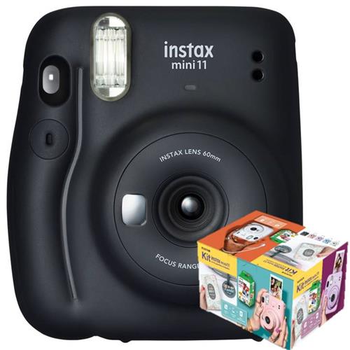 Fujifilm Instax Mini 11 Gris Carbón Kit (20 Fotos + Álbum)