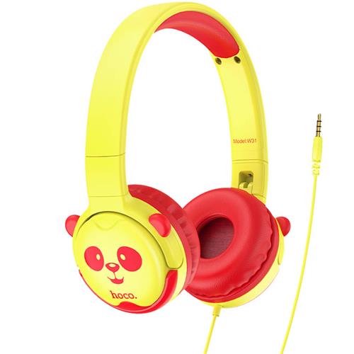 Hoco W31 Auricular para Niños y Niñas Rojo/Amarillo