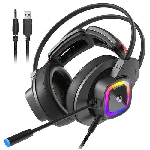 Auricular Gaming Monster Mission Bot USB y 3.5mm  Negro