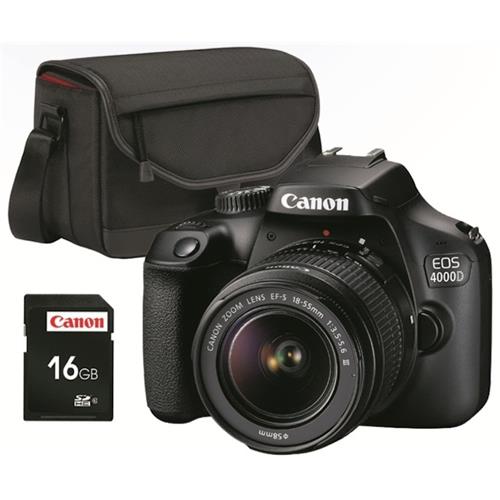 Canon Eos 4000D 18-55+Sb130+16Gb