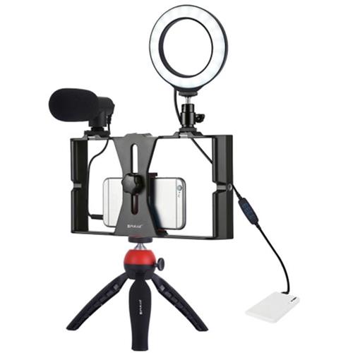 Puluz Pkt3025R Vlogger Kit Led / Micrófono / Trípode