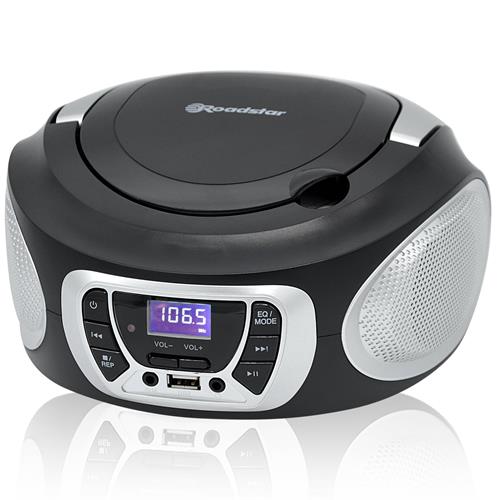 Roadstar CDR-365U Radio CD MP3 con USB Plata