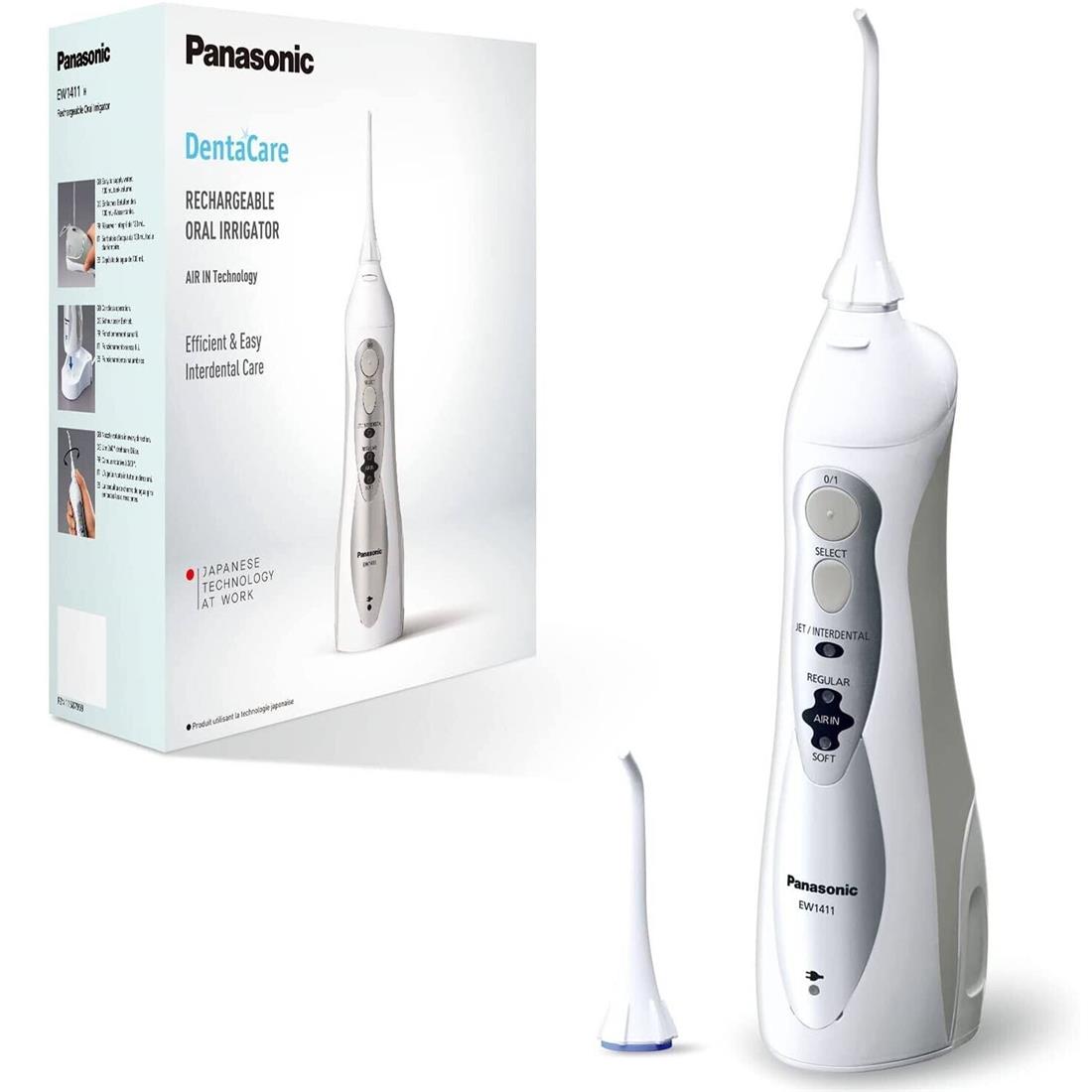 Panasonic EW1411H845 Irrigador dental de Viaje con 4 Modos