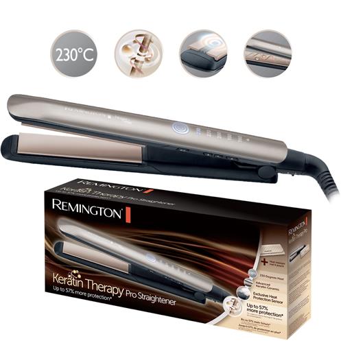 Remington S8590 E51 Plancha Alisadora Keratin Therapy Pro 230º