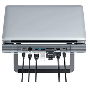 Acefast E5 Plus Soporte para portátil con HUB USB-C, HDMI y RJ45 2