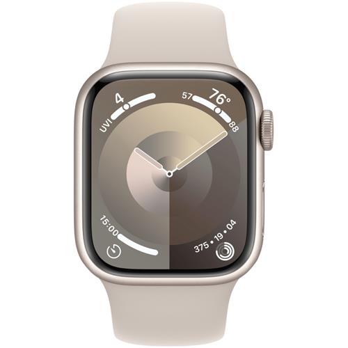 Apple Watch Series 9 GPS 45mm Starlight Aluminium S/M (MR963QL/A)