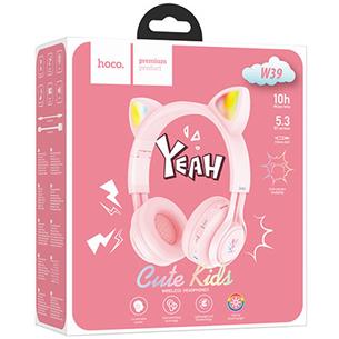Hoco W39 Auricular Bluetooth Cat Ear Rosa 2