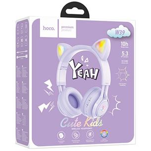 Hoco W39 Auricular Bluetooth para Niños Púrpura 2