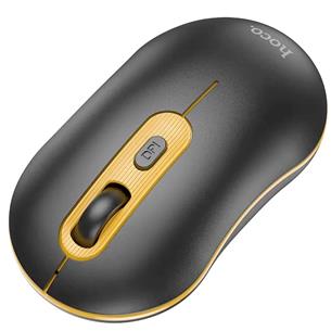 Hoco GM21 Platinum 2.4G Ratón Inalámbrico Negro/Amarillo 2
