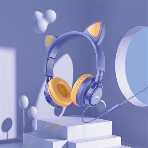 Hoco W36 Cat Auricular con Micrófono Dream Blue