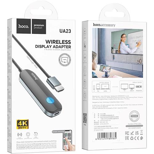 Hoco UA23 Adaptador HDMI Inalámbrico "Screen Mirror" para iPhone