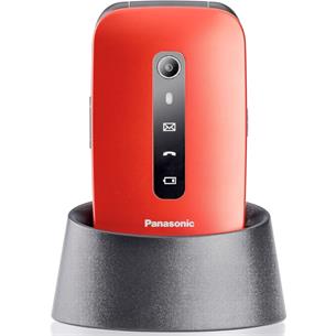 Panasonic KX-TU550EXB Móvil Senior con Base 4G Rojo 2