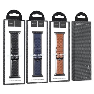 Hoco iWatch WA18 Elegant Series Leather Strap (38/40/41mm) Marrón 2
