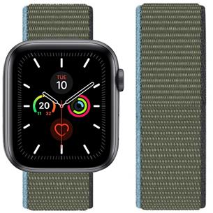 Hoco iWatch WA02 Original Series Loop Type Nylon Strap (38/40/41mm) Dark Olive Green 2