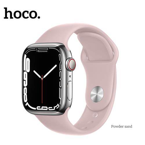 Hoco iWatch WA01 Flexible Series Classic Sports Silicone Strap (38/40/41mm) Negro