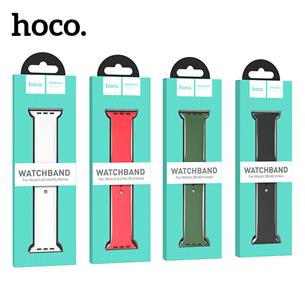 Hoco iWatch WA01 Flexible Series Classic Sports Silicone Strap (38/40/41mm) Negro 2
