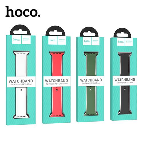 Hoco iWatch WA01 Flexible Series Classic Sports Silicone Strap (38/40/41mm) Powder Sand