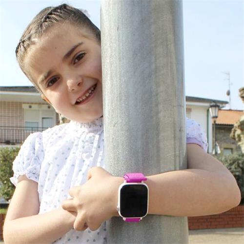 SaveFamily Save Watch White/Frambuesa