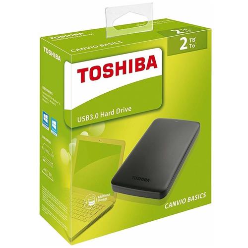 Disco Duro Externo TOSHIBA 2 TB USB 3.2 CANVIO BASIC (HDTB520EK3AA)