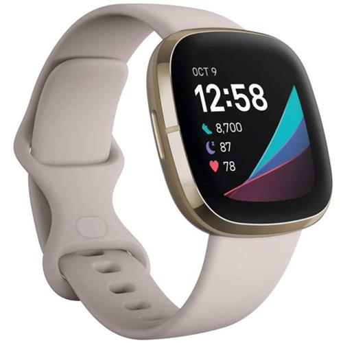 Fitbit Sense Blanco Lunar Y Dorado Suave (Fb512Glwt)