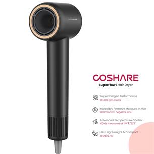 Coshare Superflow1 Secador de Alta Velocidad con Iones Negro 2