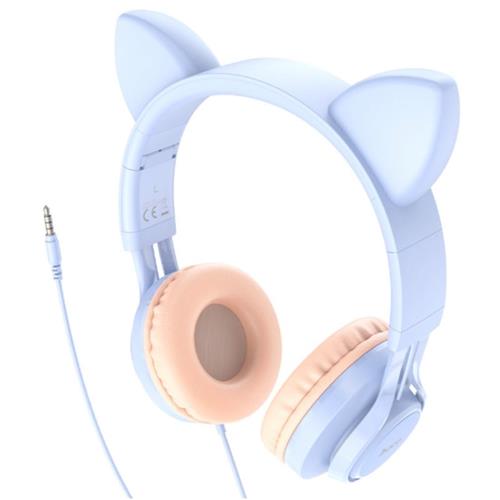 Hoco W36 Cat Auricular con Micrófono Dream Blue