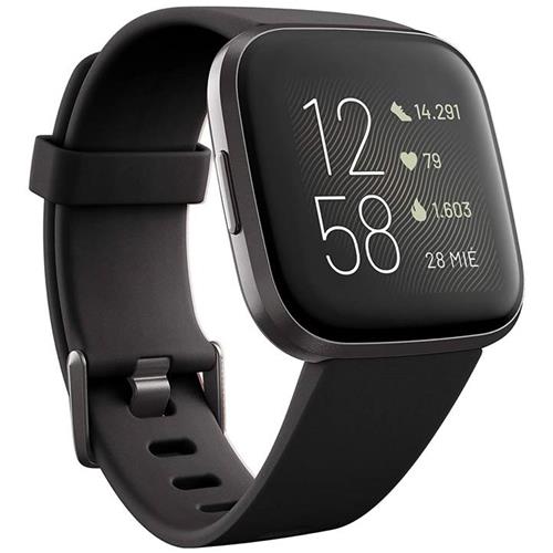 Fitbit Versa 2 Negro Y Aluminio Carbón (Fb507Bkbk)