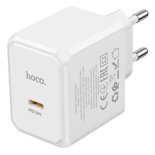 Cargador USB-C 20W Hoco CS13A Blanco