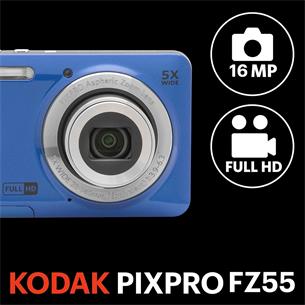 Kodak Pixpro FZ55 Cámara Digital 16 MPx con Batería de Litio Azul 2