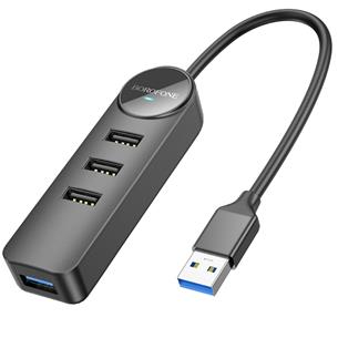 Borofone DH5 Hub USB con 4 puertos 3.0 5 Gbps y cable de 1.2 metros 2