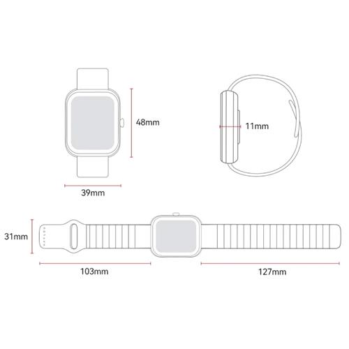 Haylou RS4 Max Smartwatch con llamadas y 127 deportes Silver