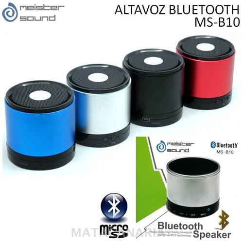 Meister Sound Ms-B10 Altavoz Bluetooth Gray