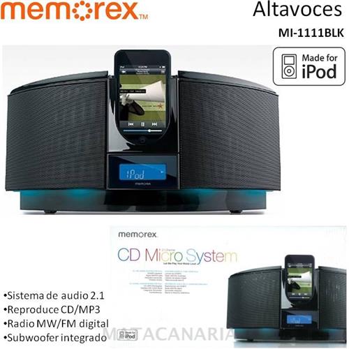 Memorex Cd Micro System Mi-1111 Black