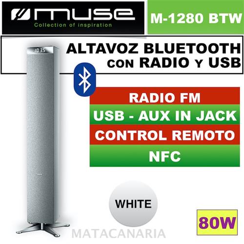 Muse M-1280Btw Altavoz Bluetooth