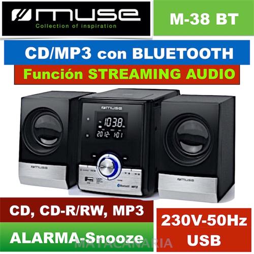 Muse M-38Bt Microsistema Cd Mp3