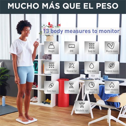Rowenta BR9640S1 Báscula Inteligente Goodvibes Sport 180Kg