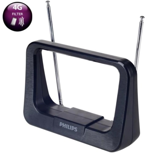 Philips SDV1226/12 Antena Amplificadora TV (1,8 m, FM,UHF, VHF, 28 dB)