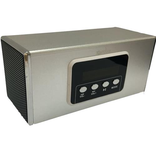 Sound Box Af-07 Altavoz Mp3 Usb/Micro Sd Plata