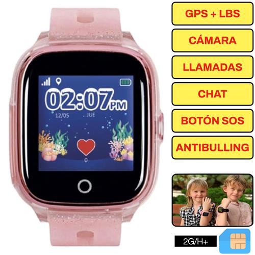 SaveFamily Superior 2G Smartwatch para niños Rosa