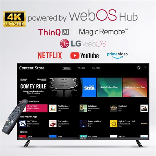 Televisor 55" STREAM SYSTEM 4k Smart TV WebOs by LG con Magic Remote